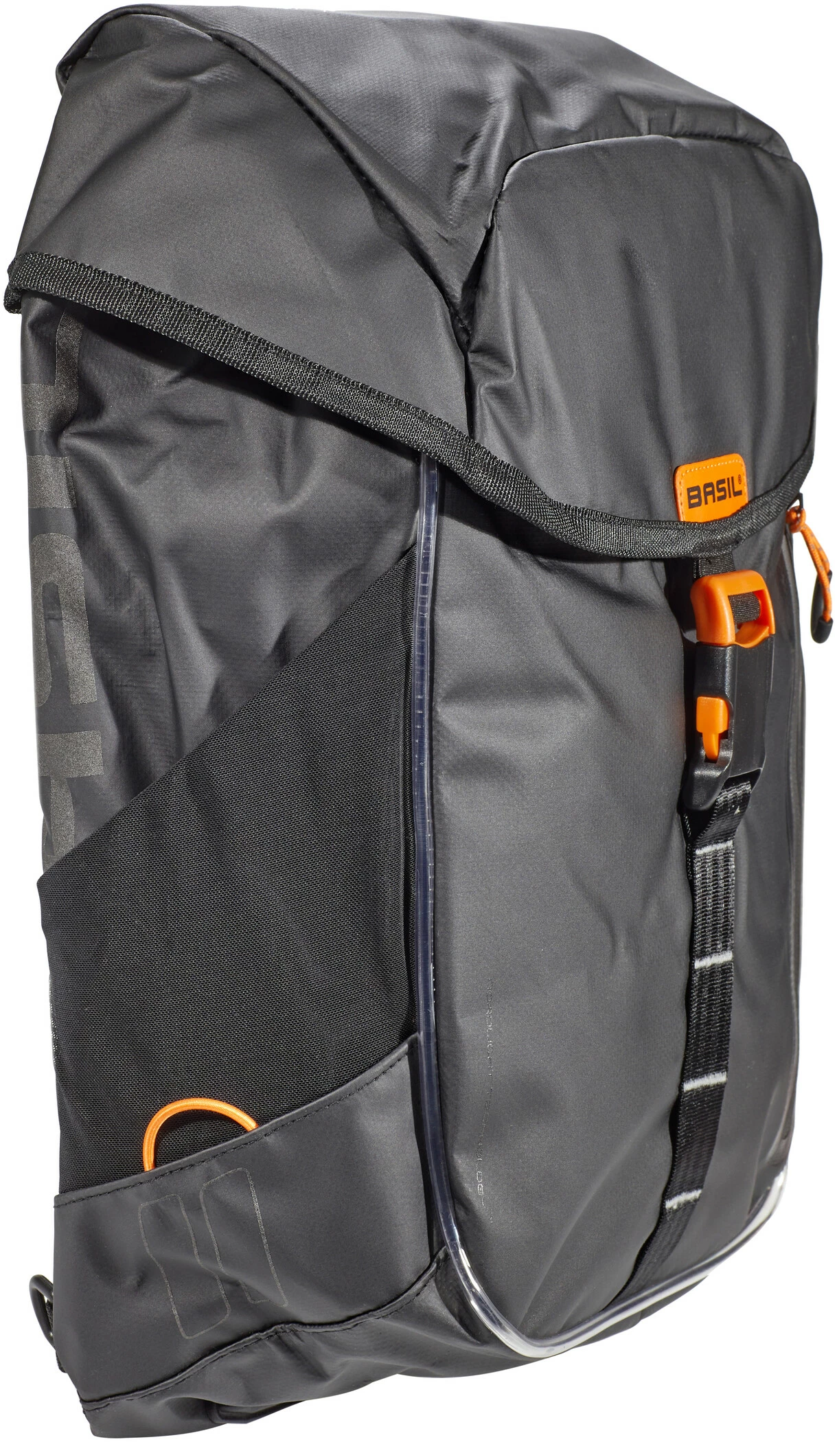 Basil Bei Brügelmann Online Basil Miles Tarpaulin Fahrradrucksack 17l Schwarz/orange 5 Basil Bei Brügelmann Online Basil Miles Tarpaulin Fahrradrucksack 17l Schwarz/orange – Bild 3