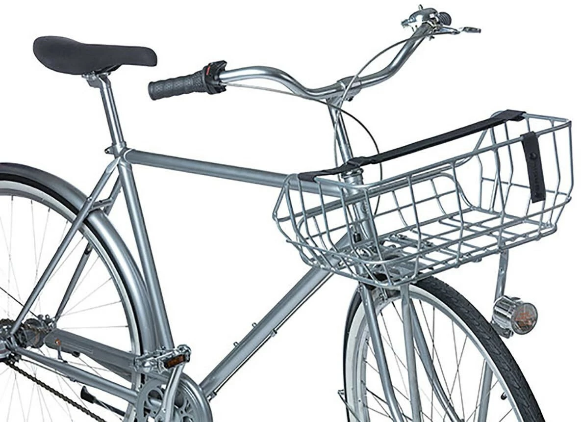 Basil Bei Brügelmann Online Basil Portland Vorderrad-Fahrradkorb 25l Silber 5 Basil Bei Brügelmann Online Basil Portland Vorderrad-Fahrradkorb 25l Silber – Bild 3