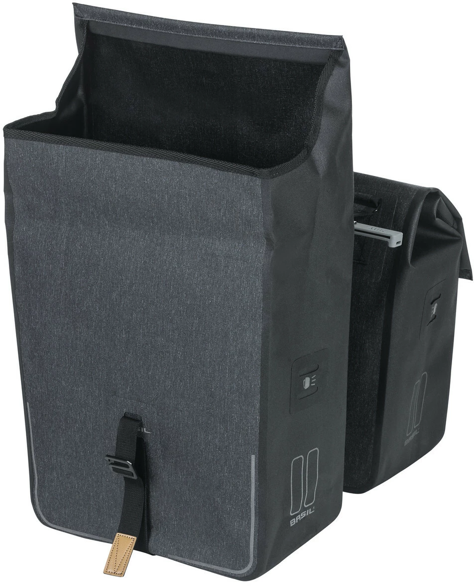 Basil Bei Brügelmann Online Basil Urban Dry Doppel-Gepäckträgertasche MIK 32l Grau 4 Basil Bei Brügelmann Online Basil Urban Dry Doppel-Gepäckträgertasche MIK 32l Grau – Bild 2