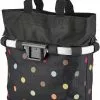 KlickFix Bei Brügelmann Online KlickFix Reisenthel Fahrradkorb Oval S Schwarz -Angebote Beleuchtung Store klickfix reisenthel bikebasket oval s dots 2